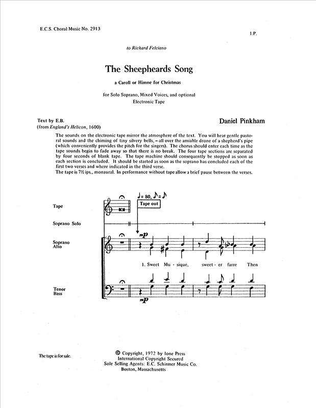 The Sheepheard's Song